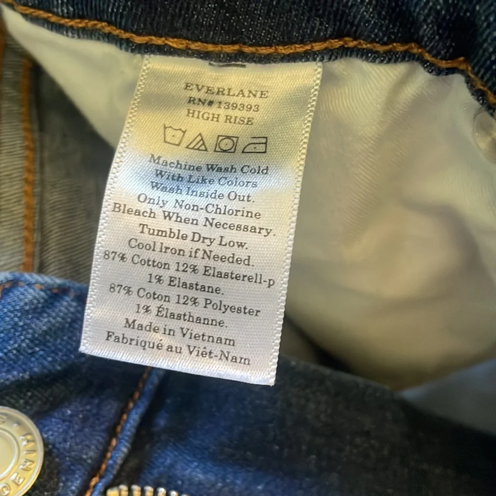 Everlane High Rise Ankle Jeans